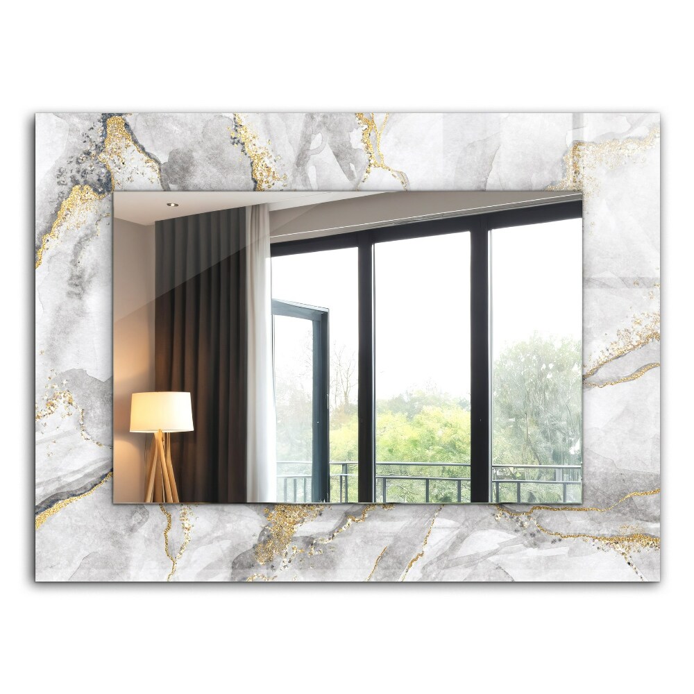 Decorative mirror Veined marble