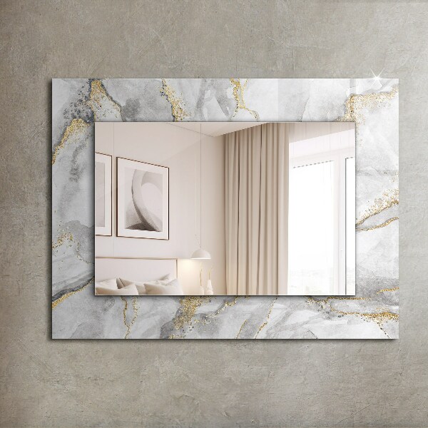 Decorative mirror Veined marble
