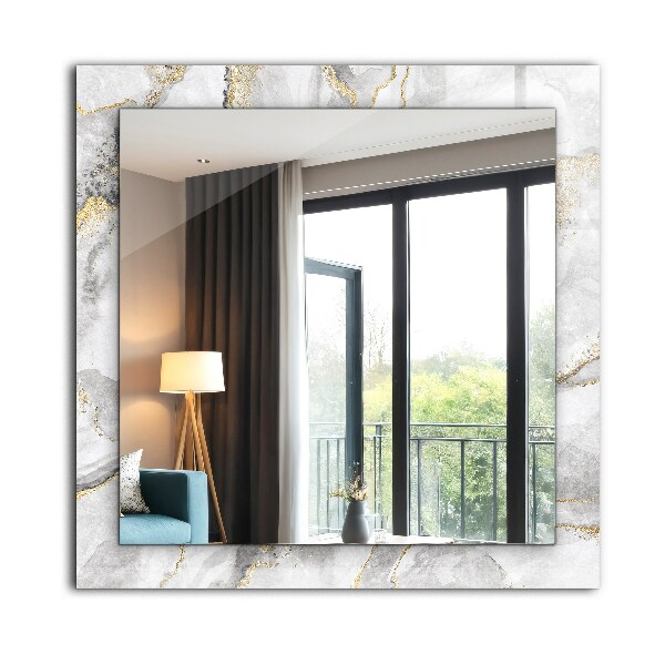 Decorative mirror Veined marble