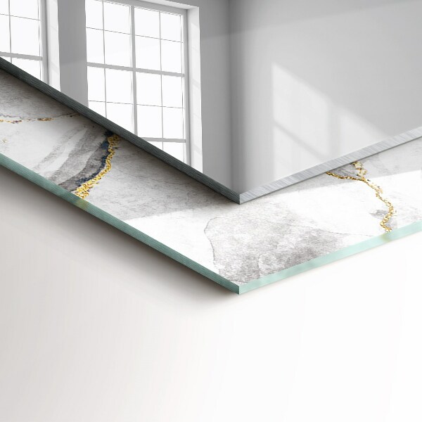 Decorative mirror Veined marble
