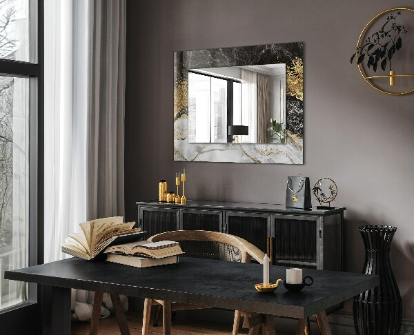 Wall mirror decor Abstract marble with veins