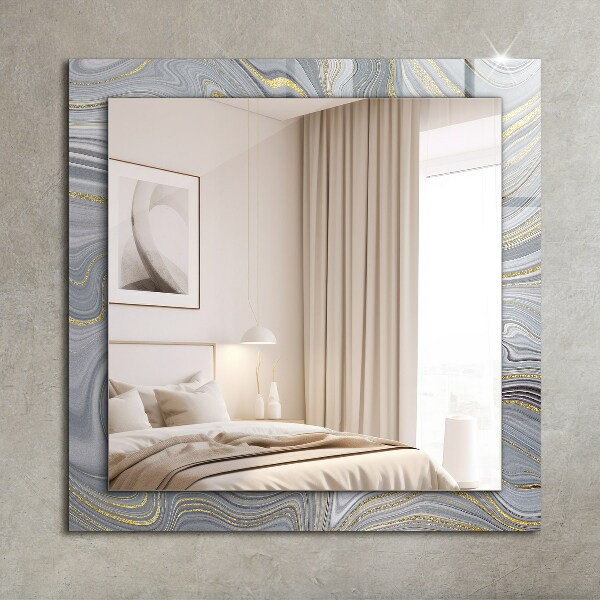 Wall mirror design Abstract marble motifs