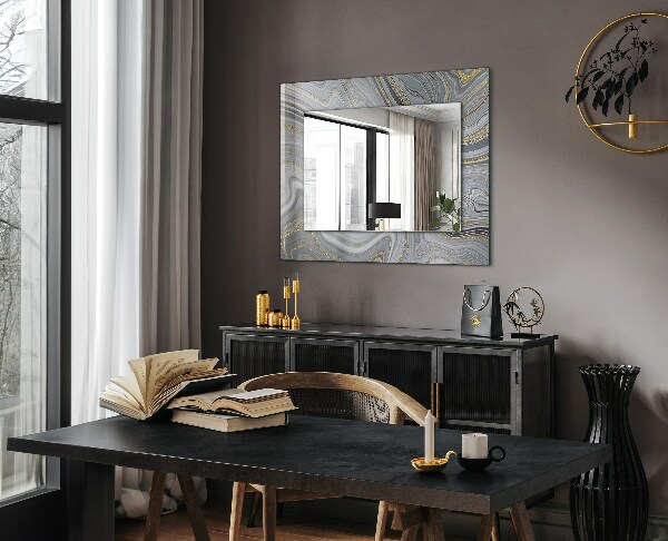 Wall mirror design Abstract marble motifs