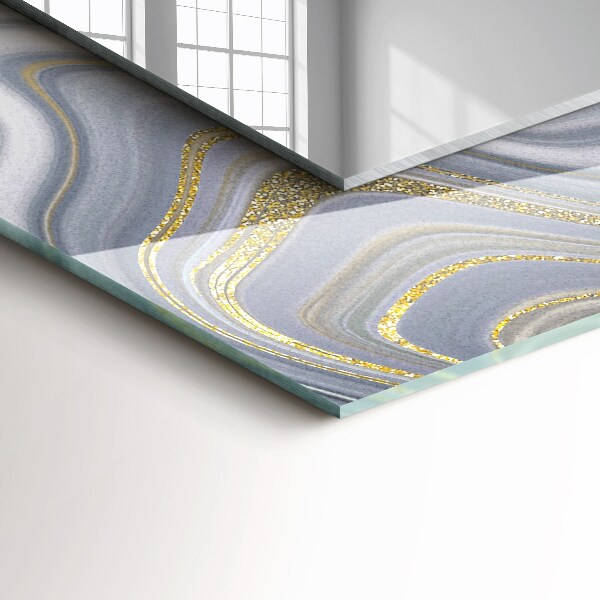 Wall mirror design Abstract marble motifs