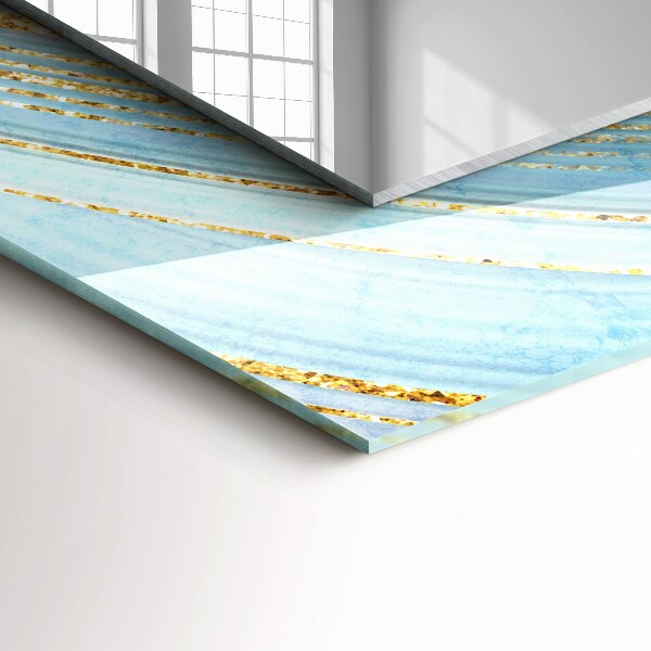 Decorative mirror Blue abstract waves