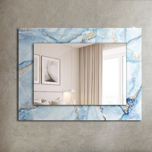 Wall mirror decor Abstract pattern on marble