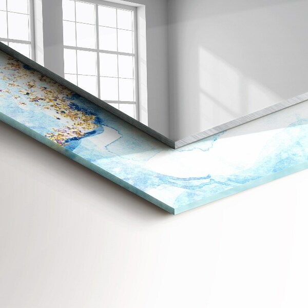 Wall mirror decor Abstract pattern on marble