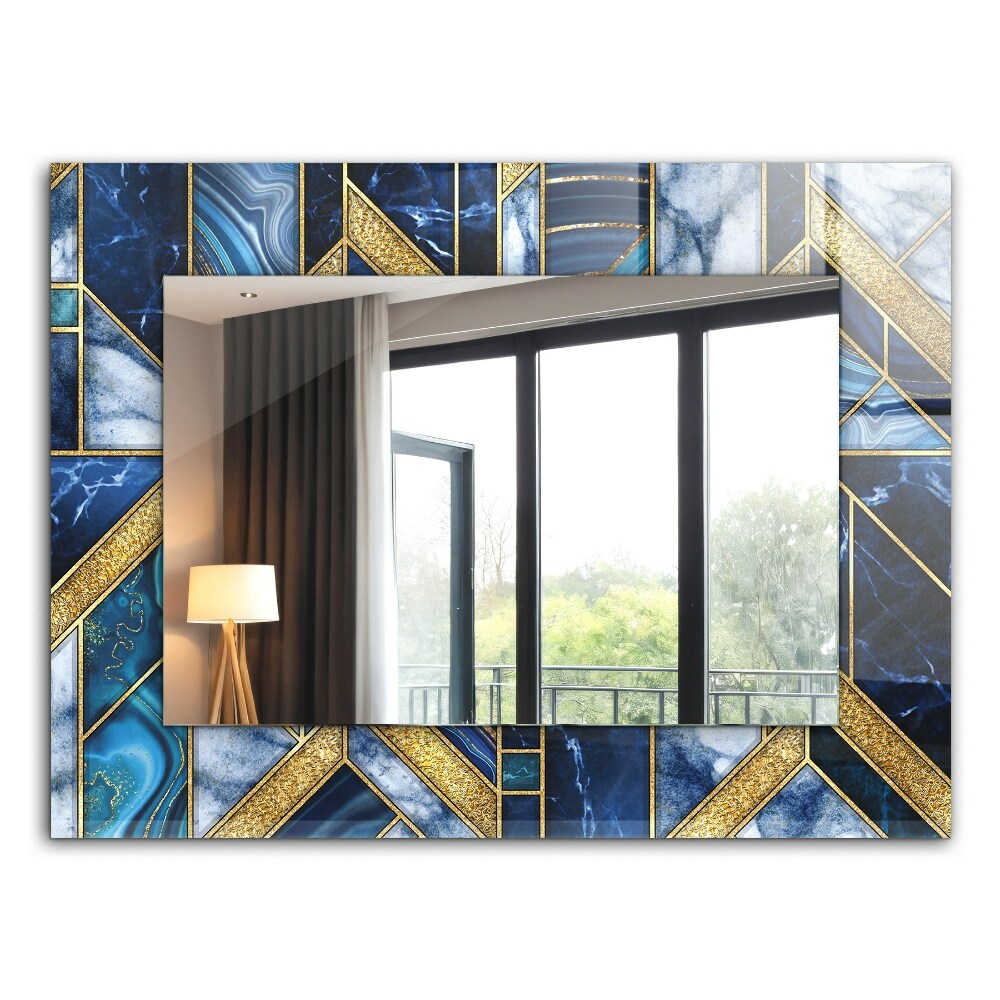 Wall mirror decor Abstract geometric mosaic