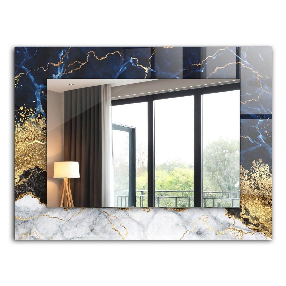 Wall mirror design Abstract marble