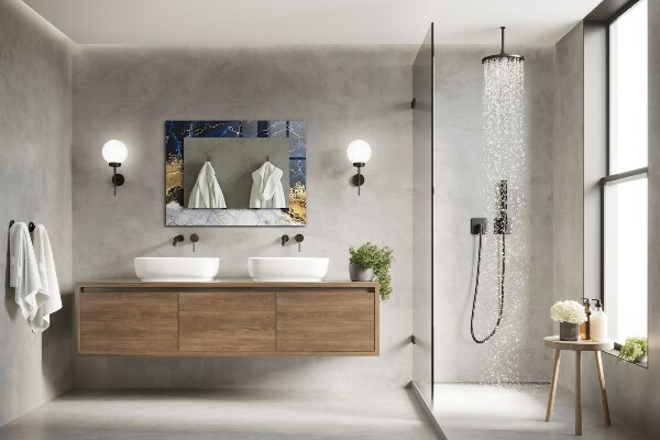 Wall mirror design Abstract marble