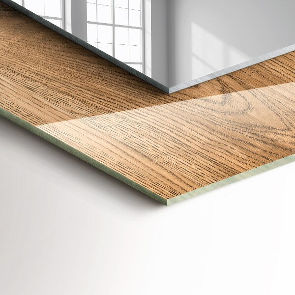 Wall mirror decor Wood texture