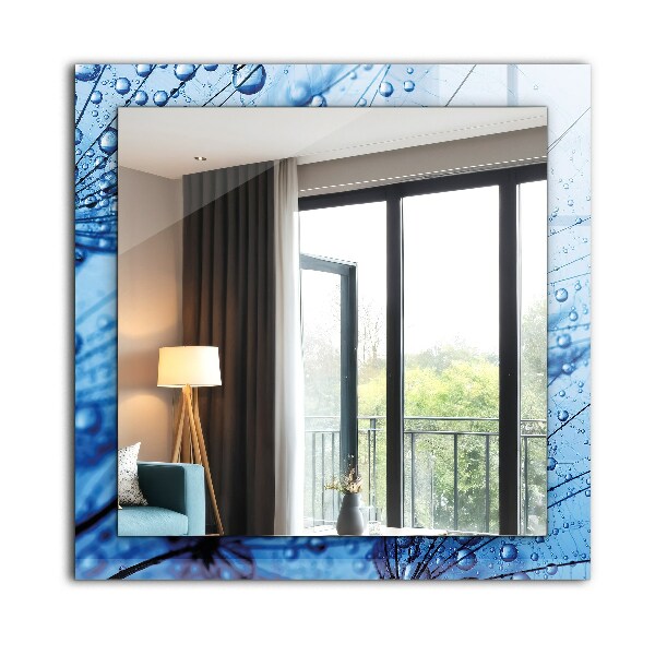 Printed mirror Water drops on fans