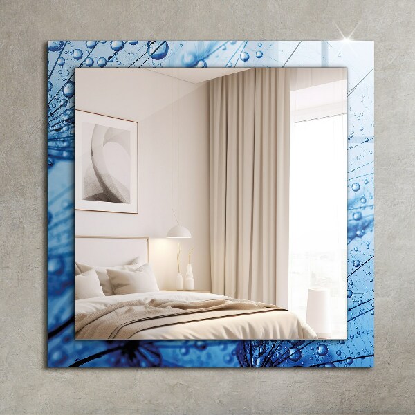 Printed mirror Water drops on fans