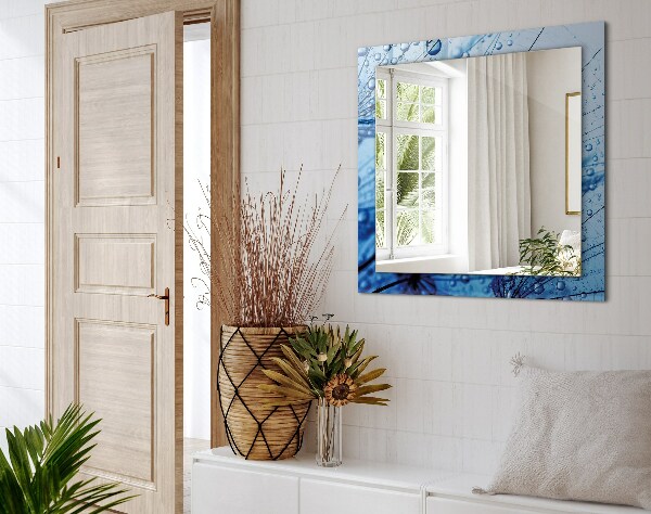 Printed mirror Water drops on fans