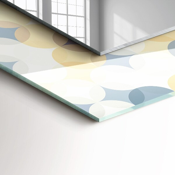 Printed mirror Coloured circles