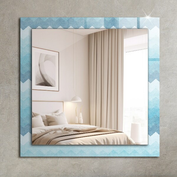 Wall mirror design Gradient zigzag pattern