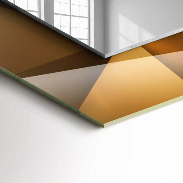 Mirror frame with print Geometric shapes