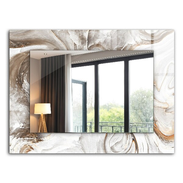 Decorative mirror Abstract marble motifs