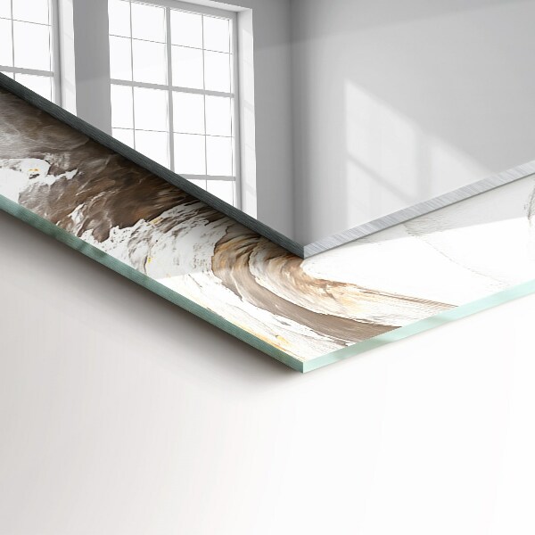 Decorative mirror Abstract marble motifs