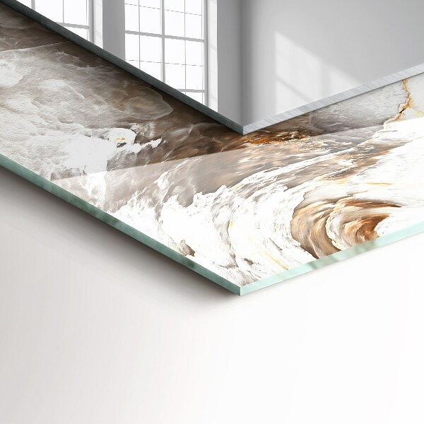 Decorative mirror Abstract marble motifs