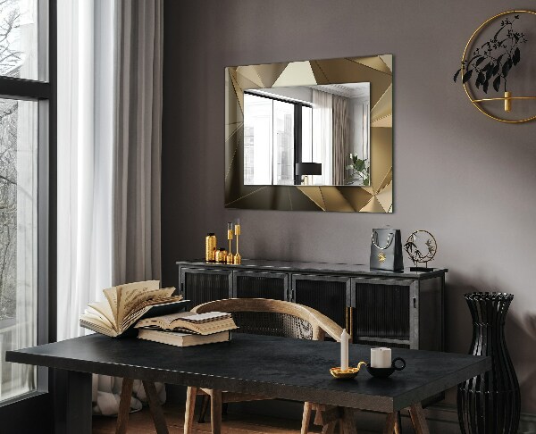 Mirror frame with print Geometric shapes