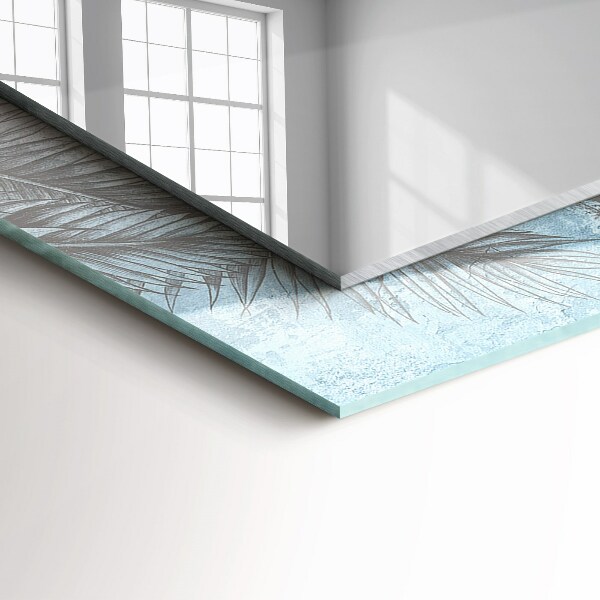 Wall mirror design Pastel-coloured plants