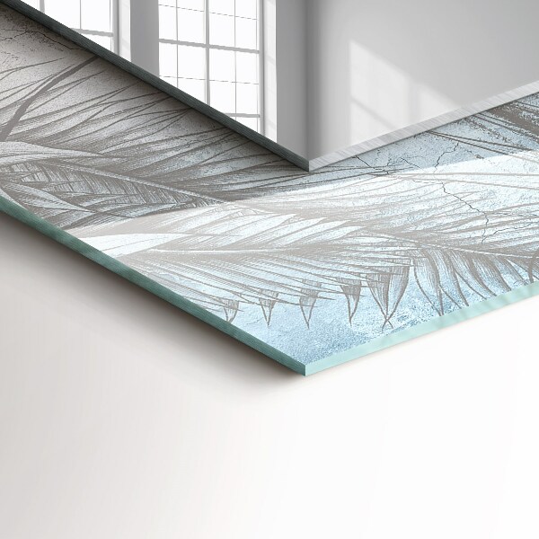 Wall mirror design Pastel-coloured plants