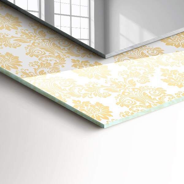 Wall mirror design Yellow decorations