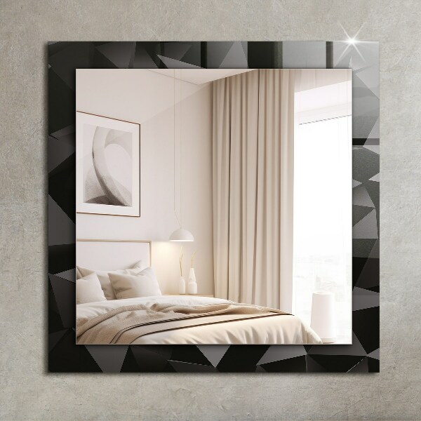 Printed mirror Black geometric shapes