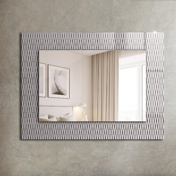 Wall mirror decor Fabric motif