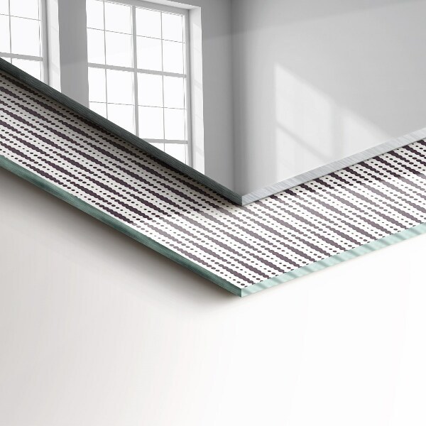 Wall mirror decor Fabric motif