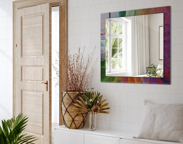 Printed mirror Coloured abstract spiral