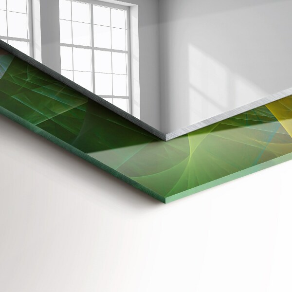 Printed mirror Coloured abstract spiral