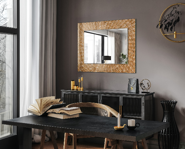 Mirror frame with print Braid
