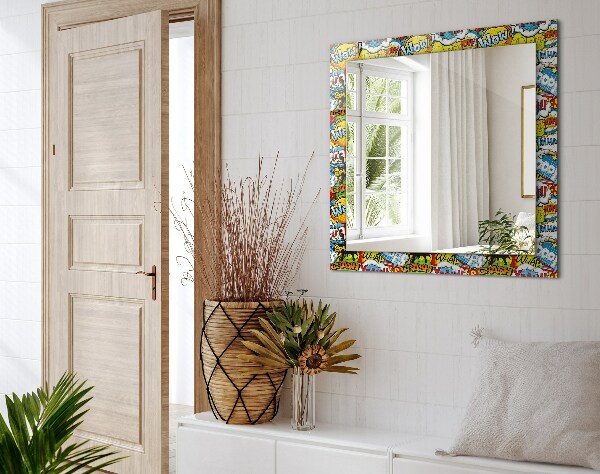 Printed mirror Coloured balloons