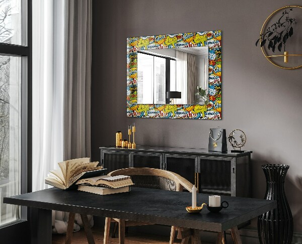 Printed mirror Coloured balloons