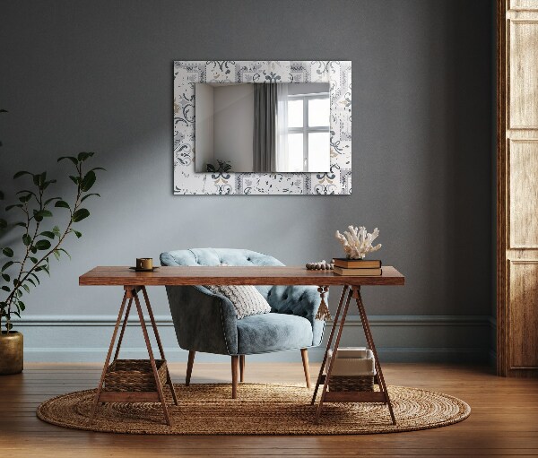 Decorative mirror Decorative tile pattern