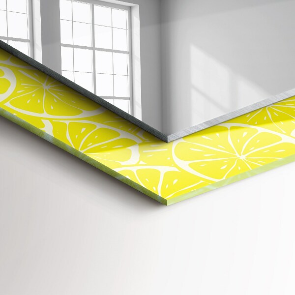 Printed mirror Lemon slices pattern