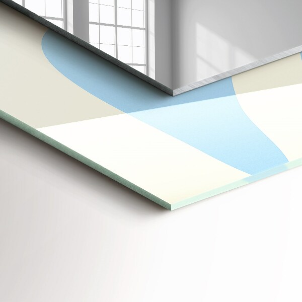 Wall mirror decor Abstract wavy motifs
