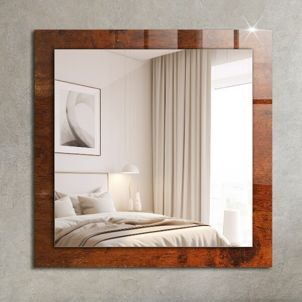 Wall mirror decor Antique wooden table