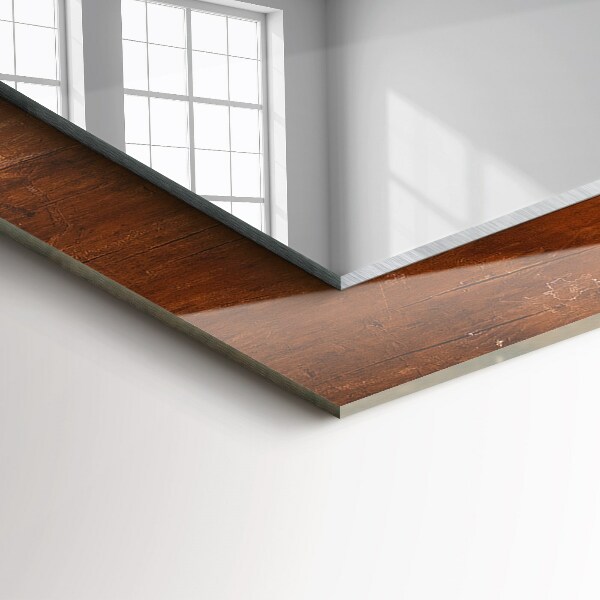 Wall mirror decor Antique wooden table