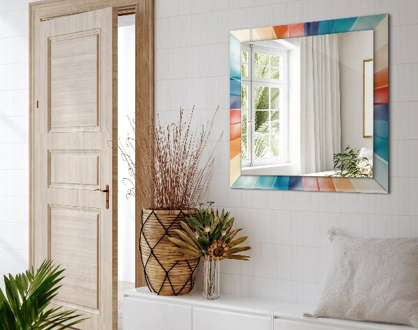 Printed mirror Coloured rays of light