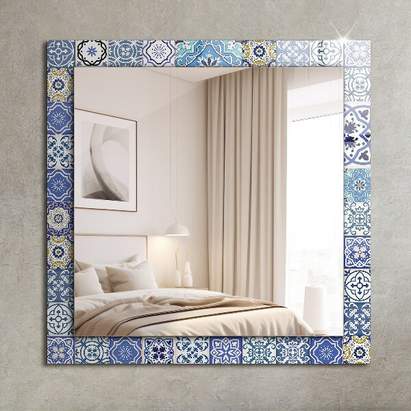 Wall mirror decor Coloured mosaics