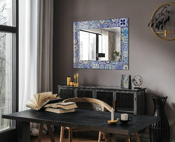 Wall mirror decor Coloured mosaics