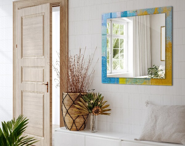 Mirror frame with print Abstract oil painting