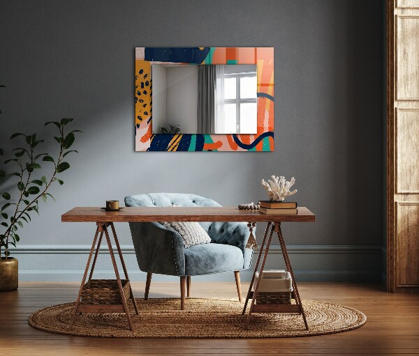 Wall mirror decor Abstract oil painting
