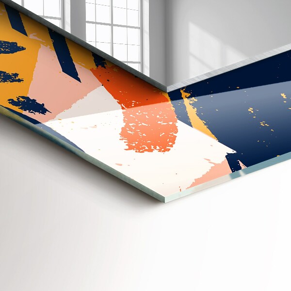 Wall mirror decor Abstract oil painting