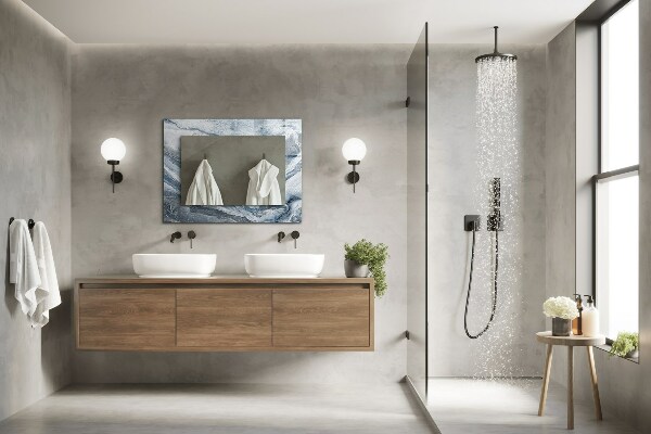 Wall mirror design Marble tones