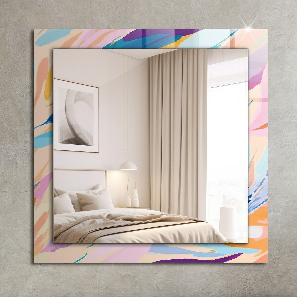 Printed mirror Marbled pattern