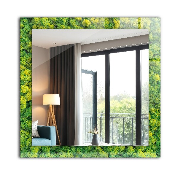 Printed mirror Smooth white stone